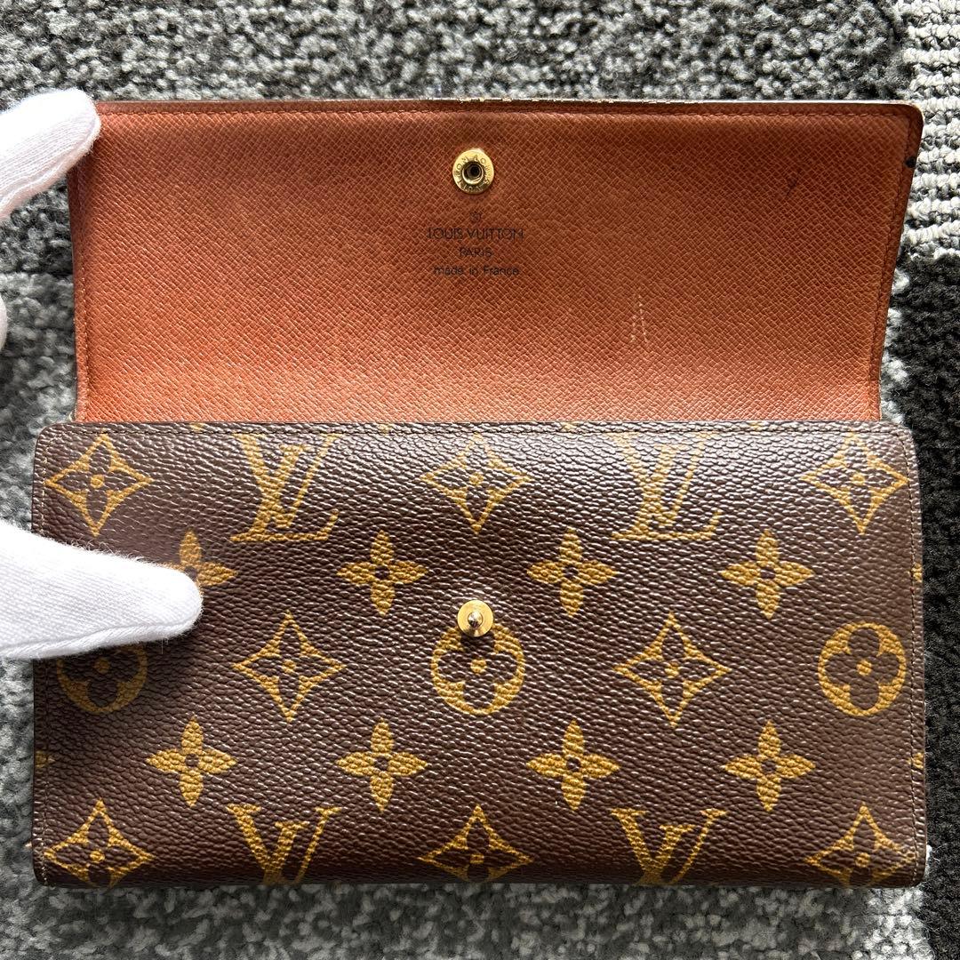 ルイ・ヴィトン　モノグラム　長財布　レトロ　ジャンク品