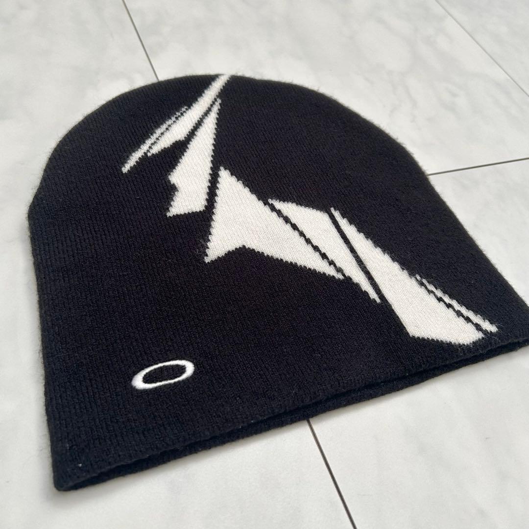 【激レア】OAKLEY archive ビーニー　ニット帽　00s スカルロゴ