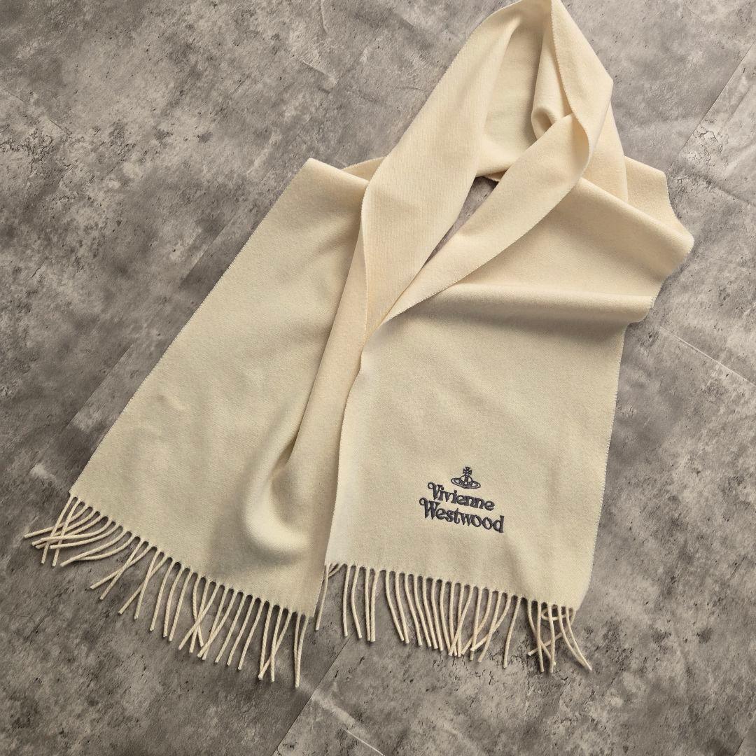 Vivienne Westwood マフラー アイボリー ホワイト