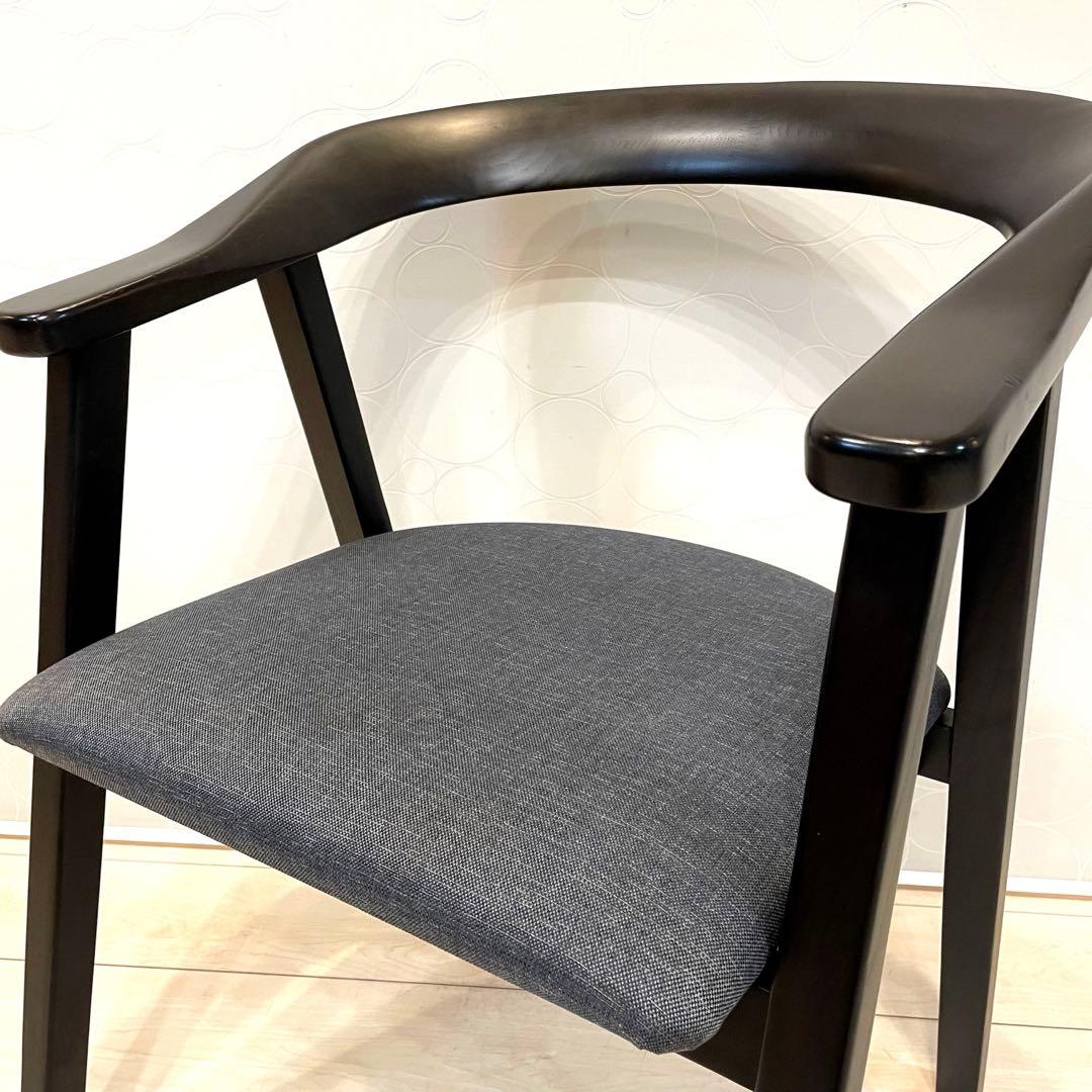 【桜屋工業】CHERRY ダイニングチェア 肘付き 木製チェア DC-147A