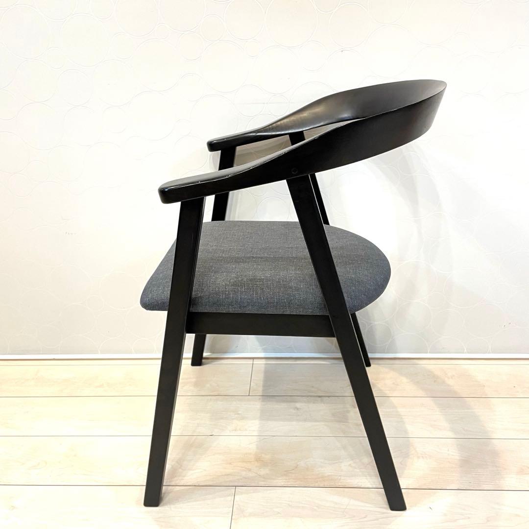 【桜屋工業】CHERRY ダイニングチェア 肘付き 木製チェア DC-147A