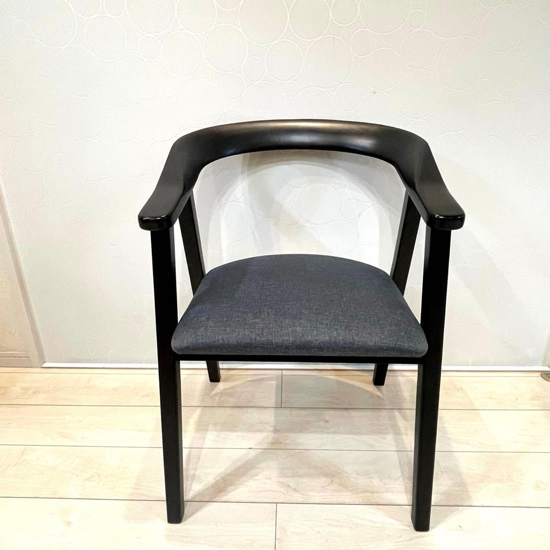 【桜屋工業】CHERRY ダイニングチェア 肘付き 木製チェア DC-147A