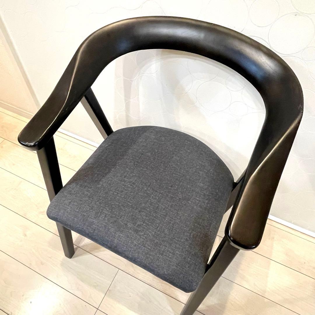 【桜屋工業】CHERRY ダイニングチェア 肘付き 木製チェア DC-147A