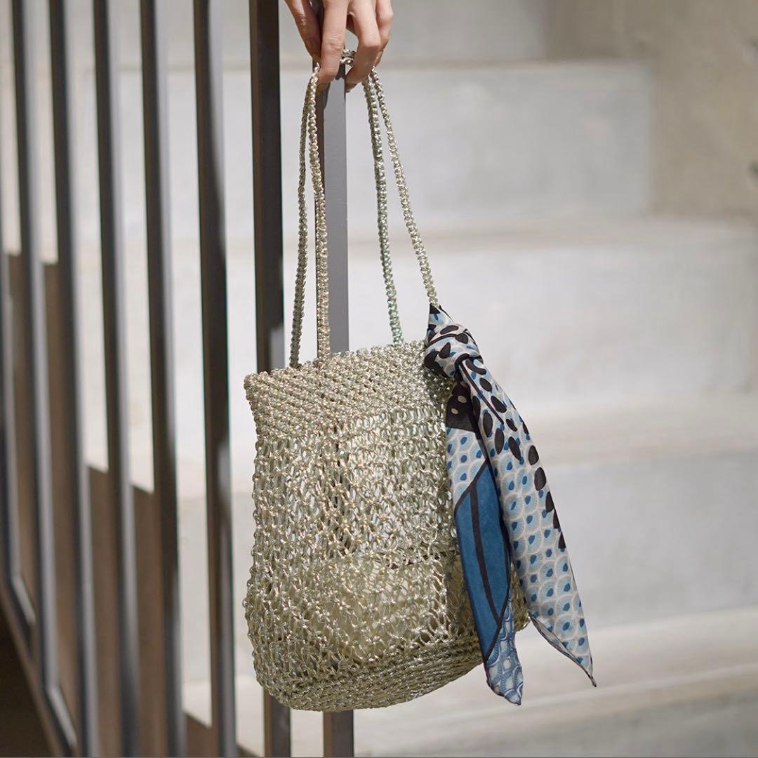 BAGMATI（バグマティ） メッシュ コード編みバッグ