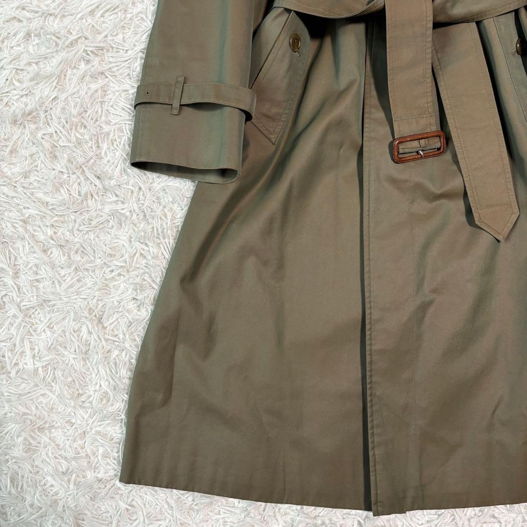 ✨玉虫色/XL相当✨バーバリーズ トレンチコート ノバチェック ロング 2way