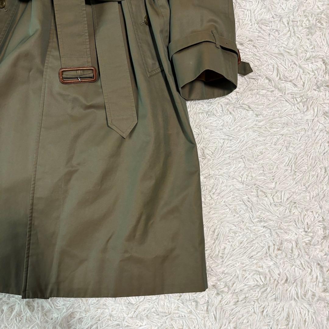 ✨玉虫色/XL相当✨バーバリーズ トレンチコート ノバチェック ロング 2way