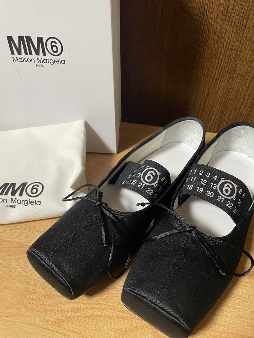 MM6 MaisonMargiela バレエシューズ　マルジェラ　黒　39.5