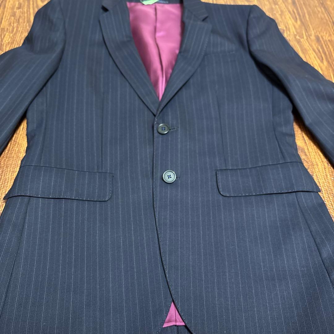 メンズ　Paul Smith ネイビー ストライプスーツ