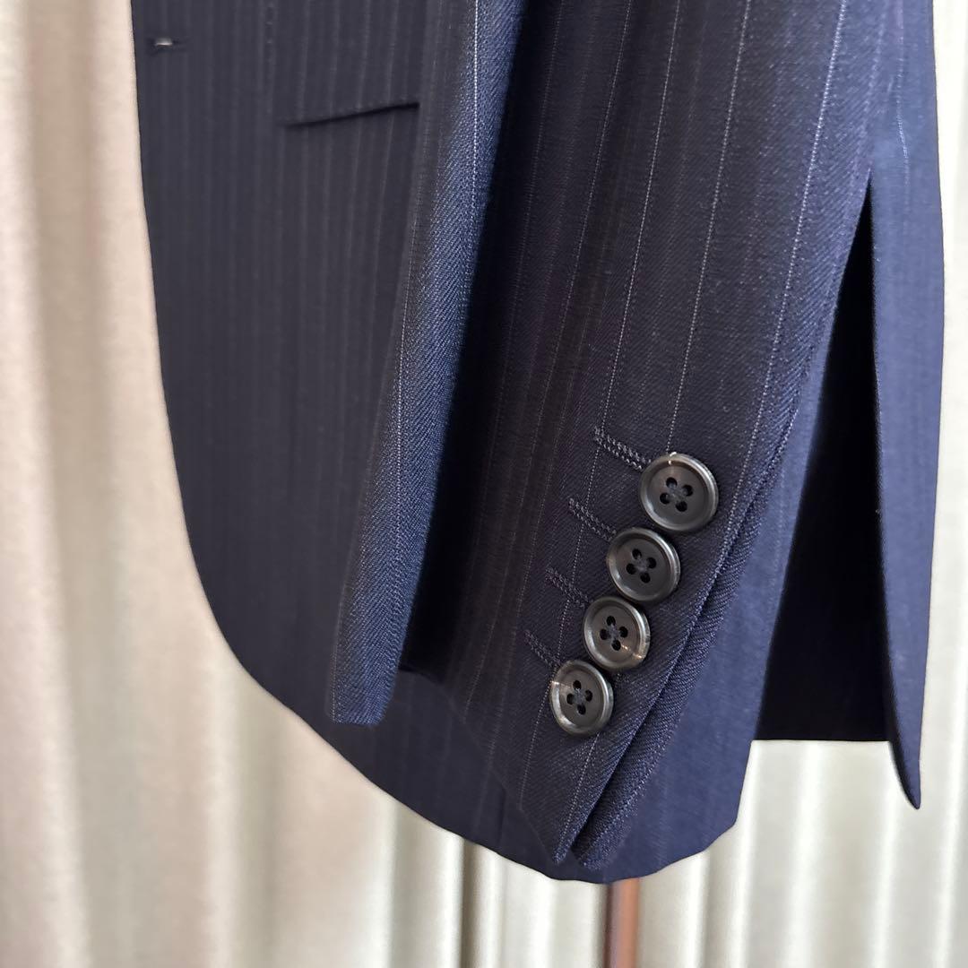 メンズ　Paul Smith ネイビー ストライプスーツ