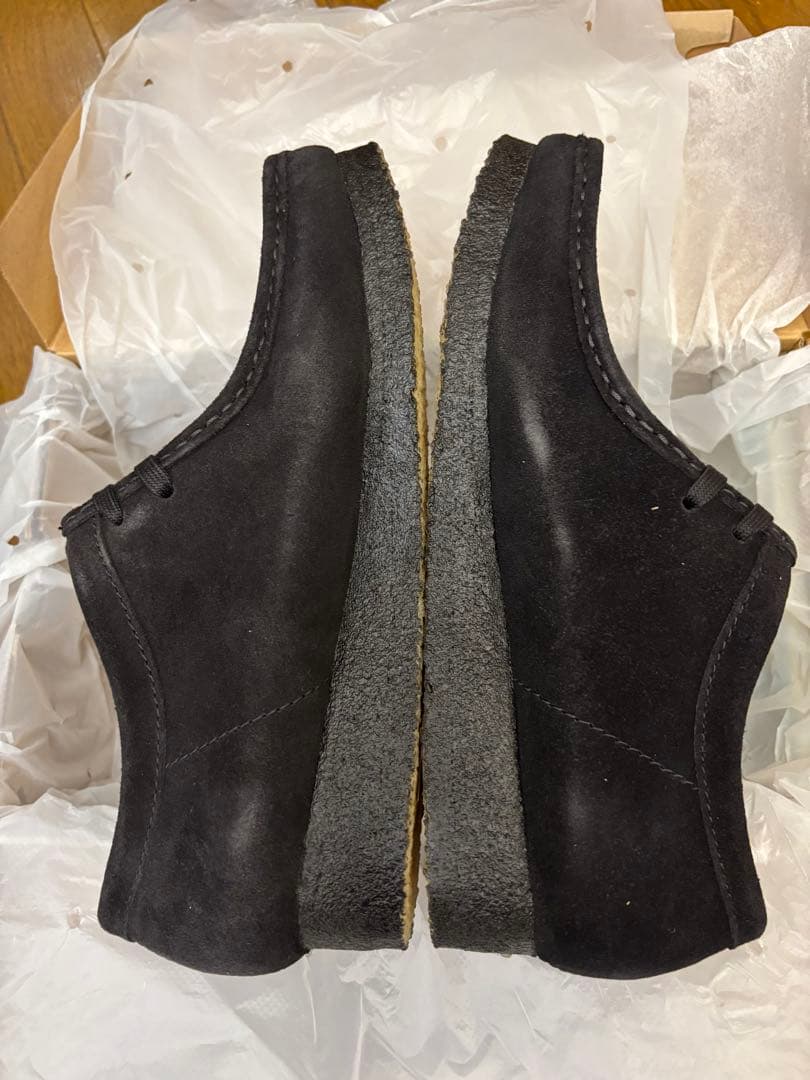 m*e様 Clarks Wallabee 黒 クラークス ワラビー