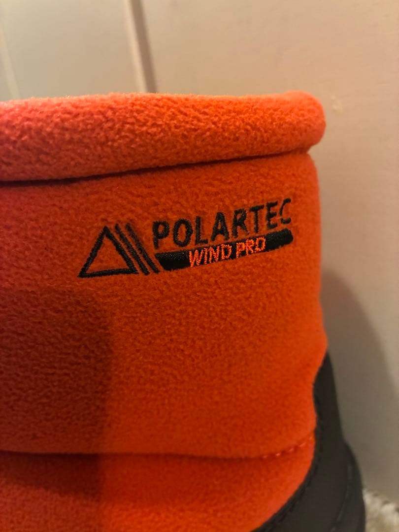 美品THE NORTH FACE ポーラテック ヌプシ ショートブーツ オレンジ