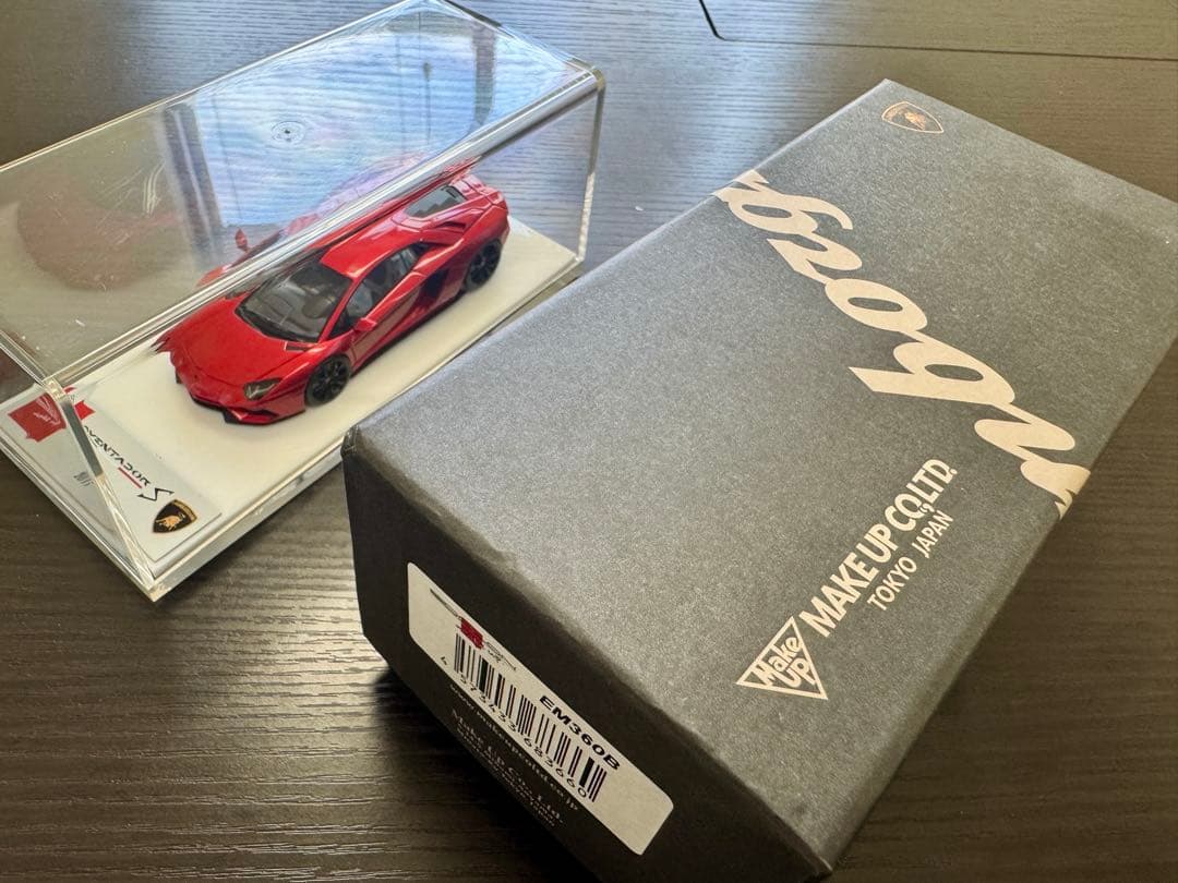 Lamborghini Aventador S 赤1/43 Make Up製