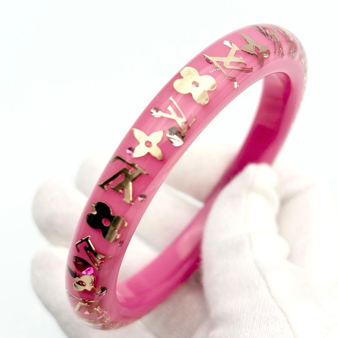 【超美品】ルイヴィトン バングル ブレスレット アンクルージョン ピンク TPM
