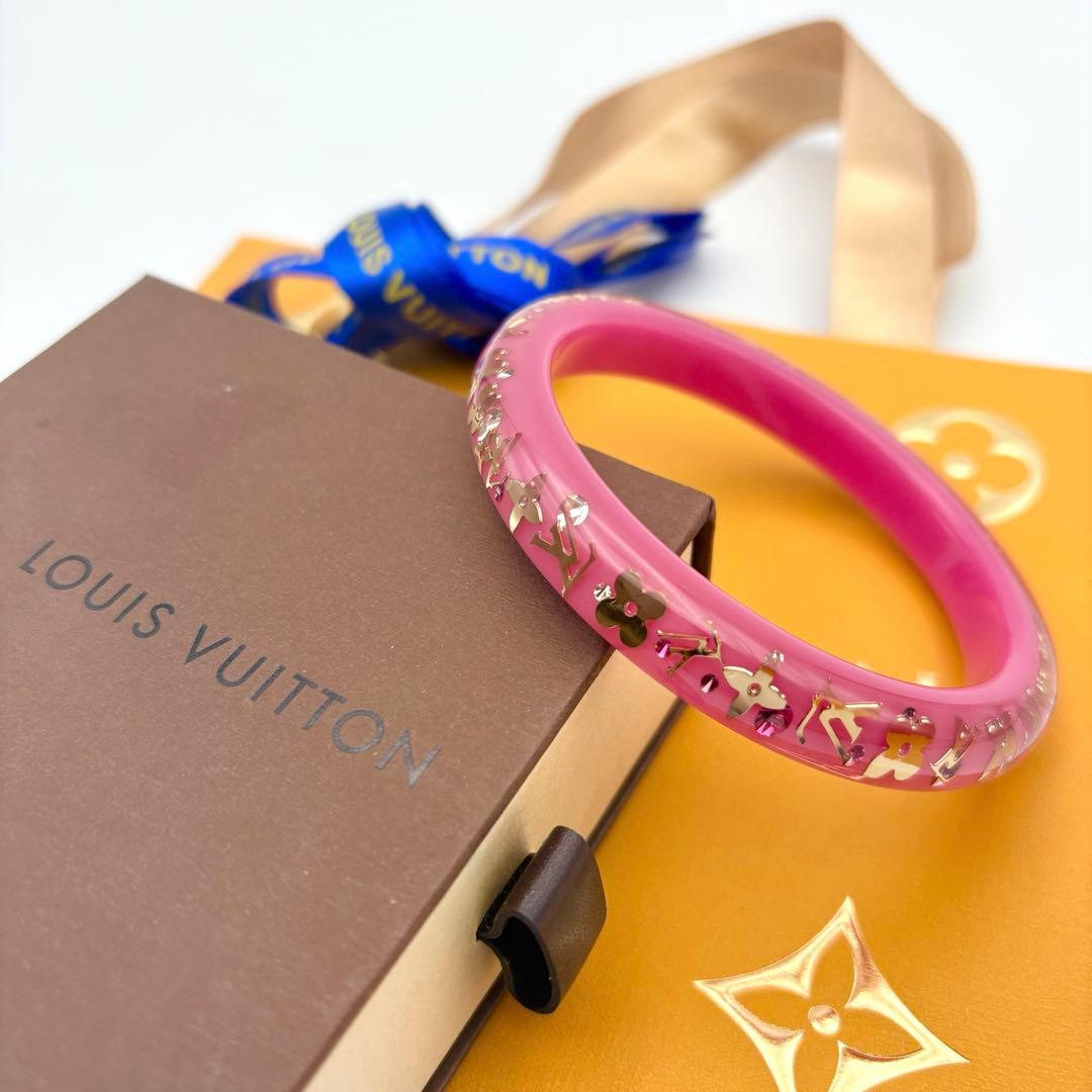 【超美品】ルイヴィトン バングル ブレスレット アンクルージョン ピンク TPM