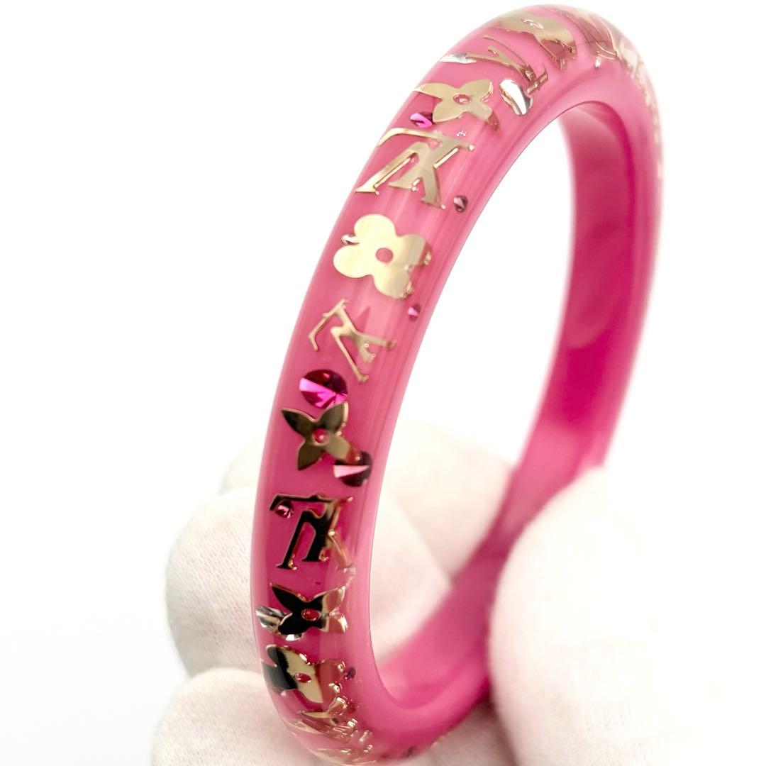【超美品】ルイヴィトン バングル ブレスレット アンクルージョン ピンク TPM