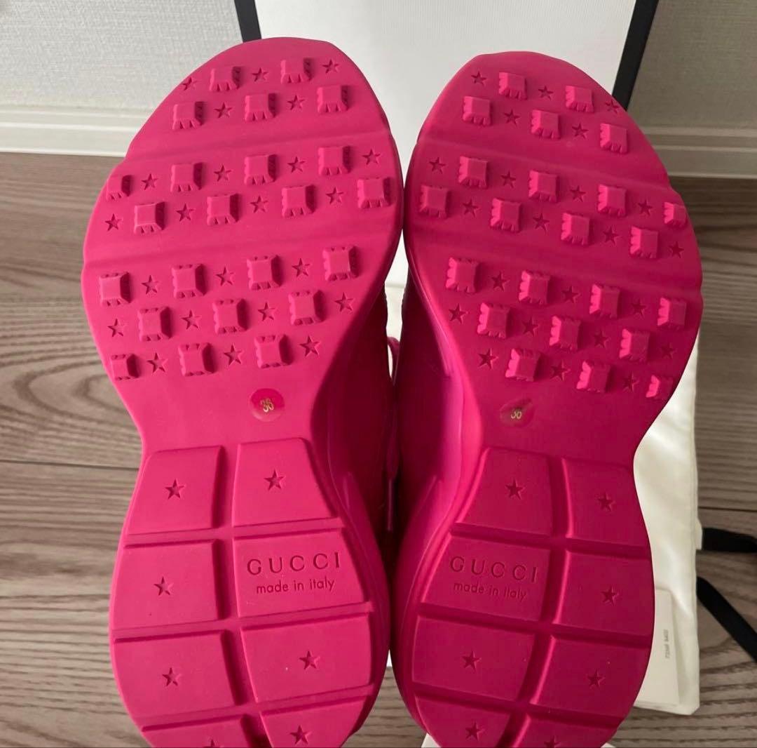 GUCCI ★新品 ライトン スニーカー ⭐︎定価17万 36ピンク 正規品