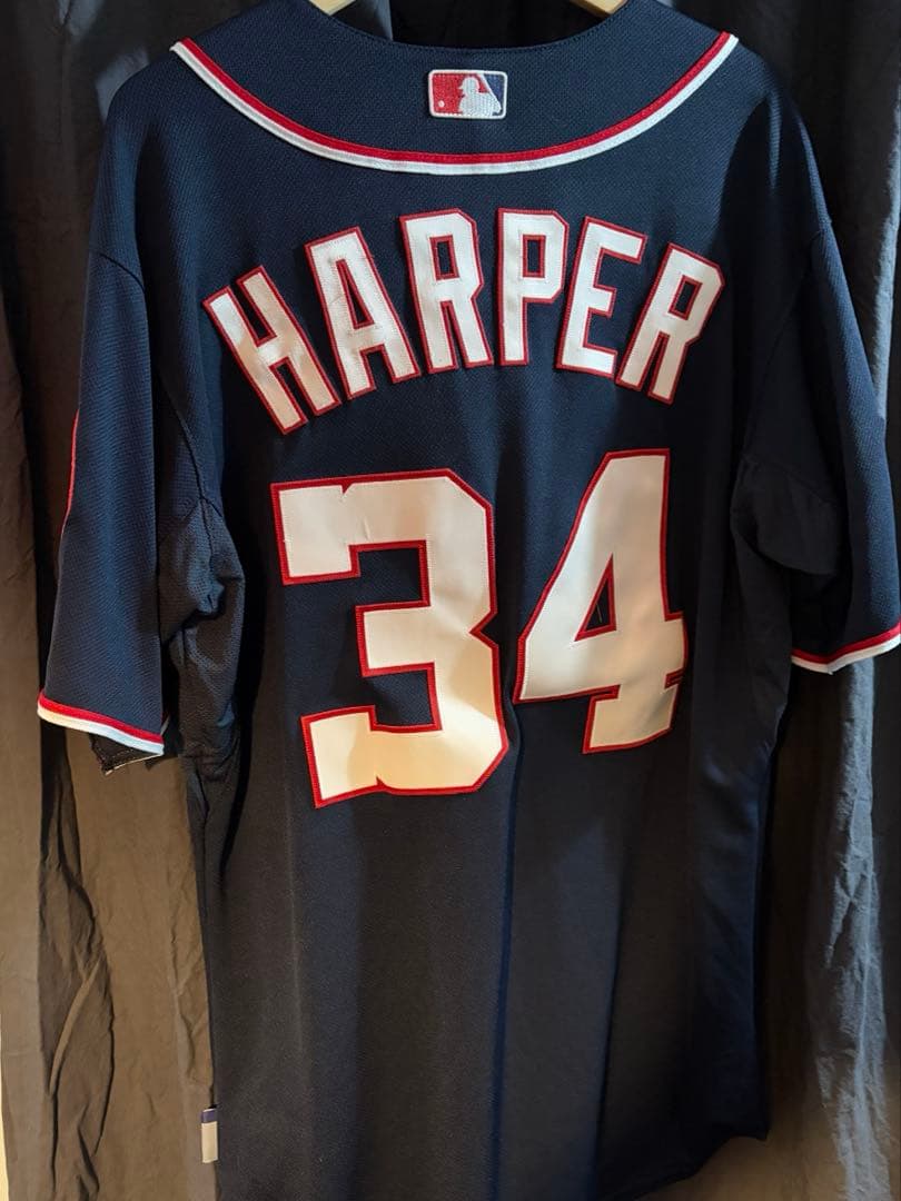 マジェスティック　MLB ナショナルズ　ハーパー　オーセンティック　ユニフォーム