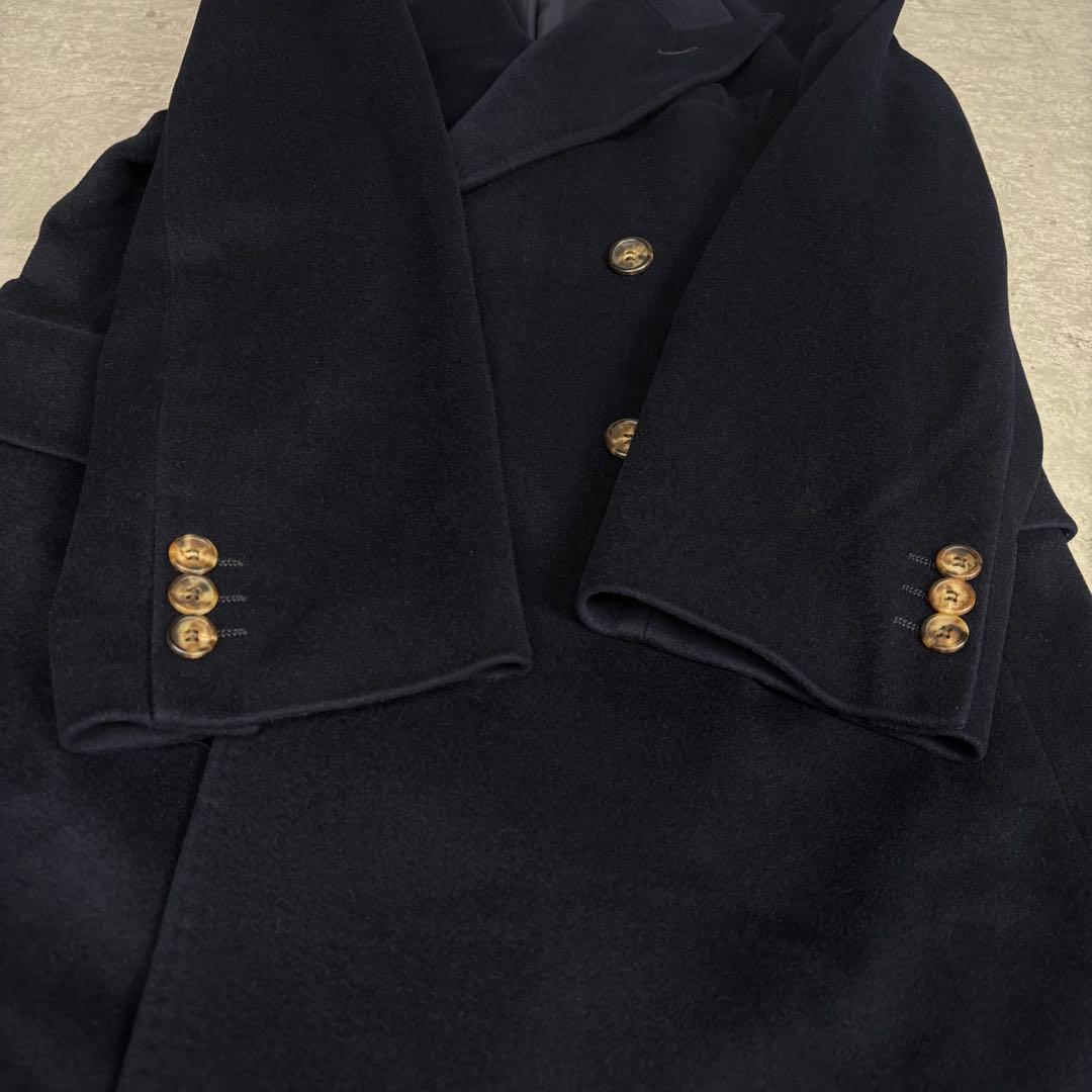 ポールスミス L ダブル　チェスター　コート　カシミヤ Paul Smith 紺