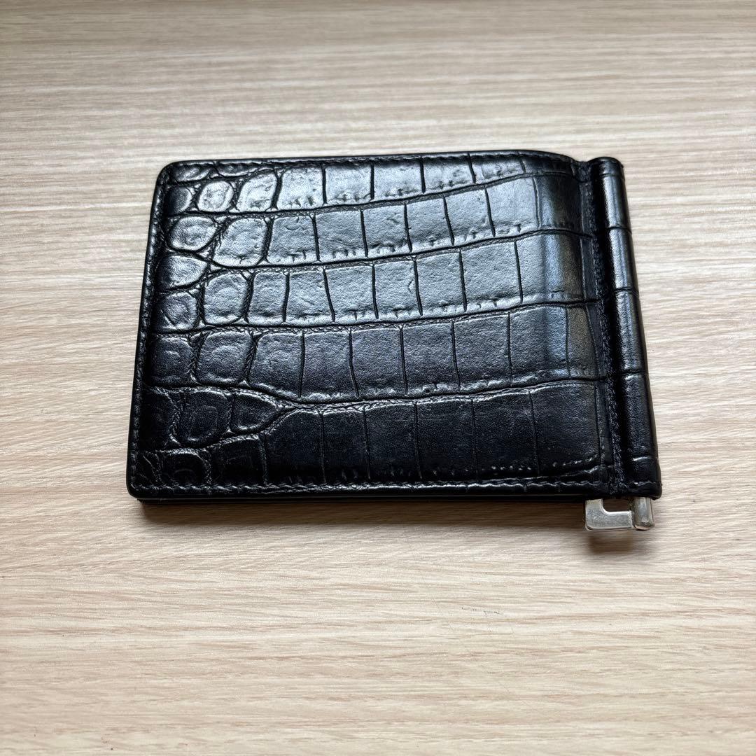 SAINT LAURENT マネークリップ クロコ(付属品有)