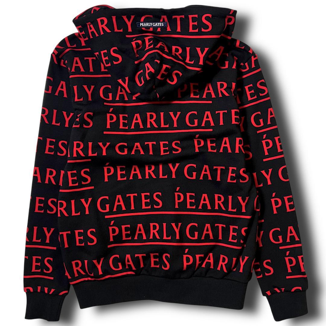 0 パーリーゲイツ メゾンロゴ総柄 スウェット フルジップ ジャケット パーカー