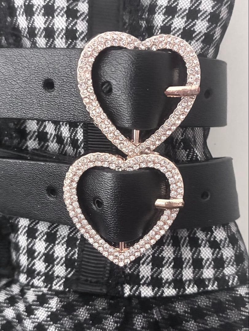 LIZLISA レースアップコルセットライクスカパン　グレー