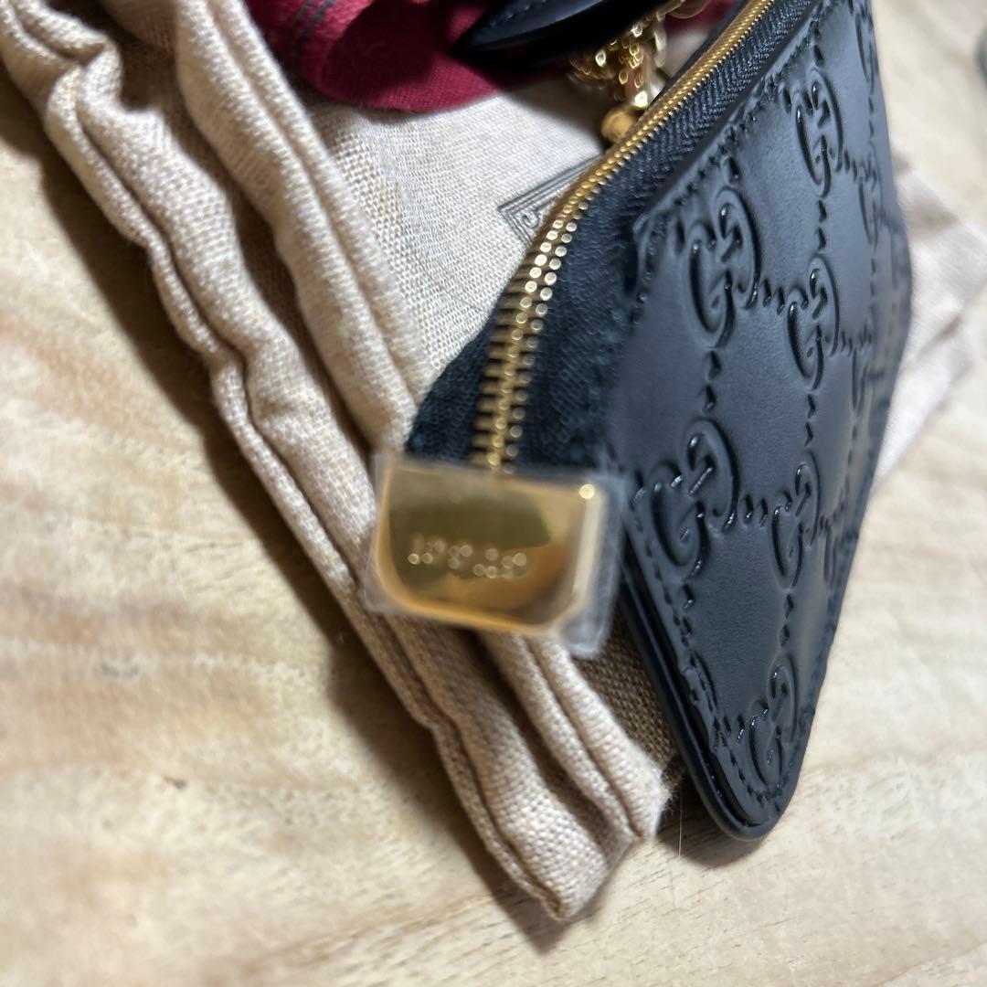 GUCCI シマ　キーリング キーケースパース