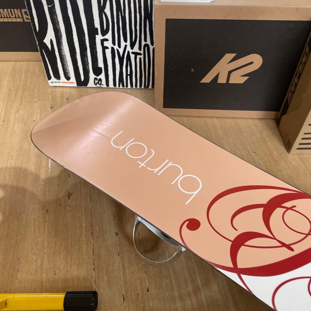 BURTON×STELLA　バートン　バイン付　スノーボードセット　レア136㎝