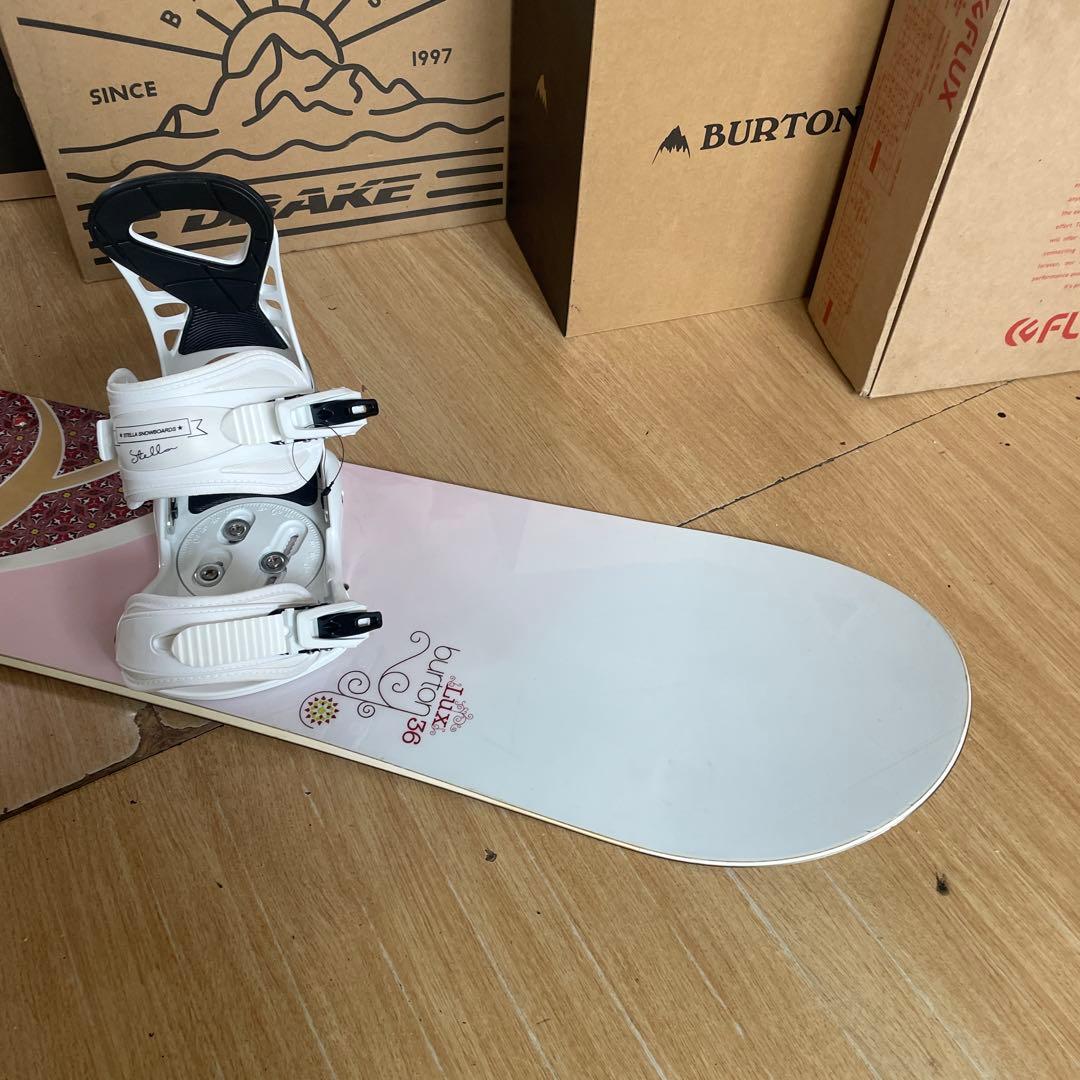 BURTON×STELLA　バートン　バイン付　スノーボードセット　レア136㎝
