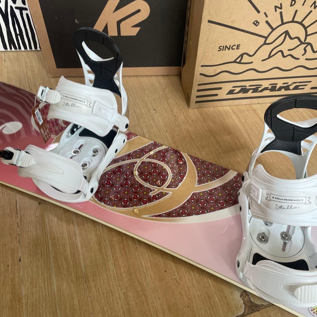 BURTON×STELLA　バートン　バイン付　スノーボードセット　レア136㎝