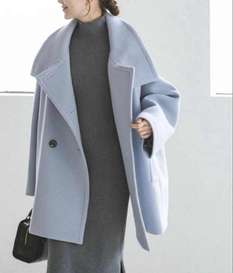 Noble ノーブル　スタンドカラー　オーバーコート