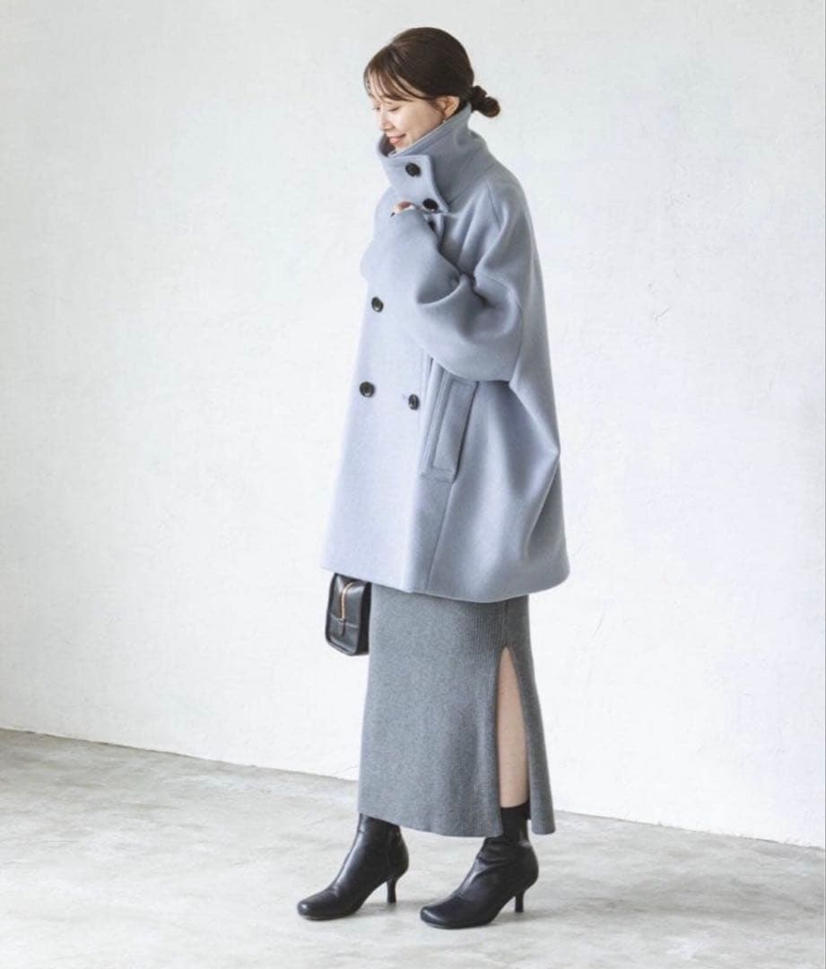 Noble ノーブル　スタンドカラー　オーバーコート