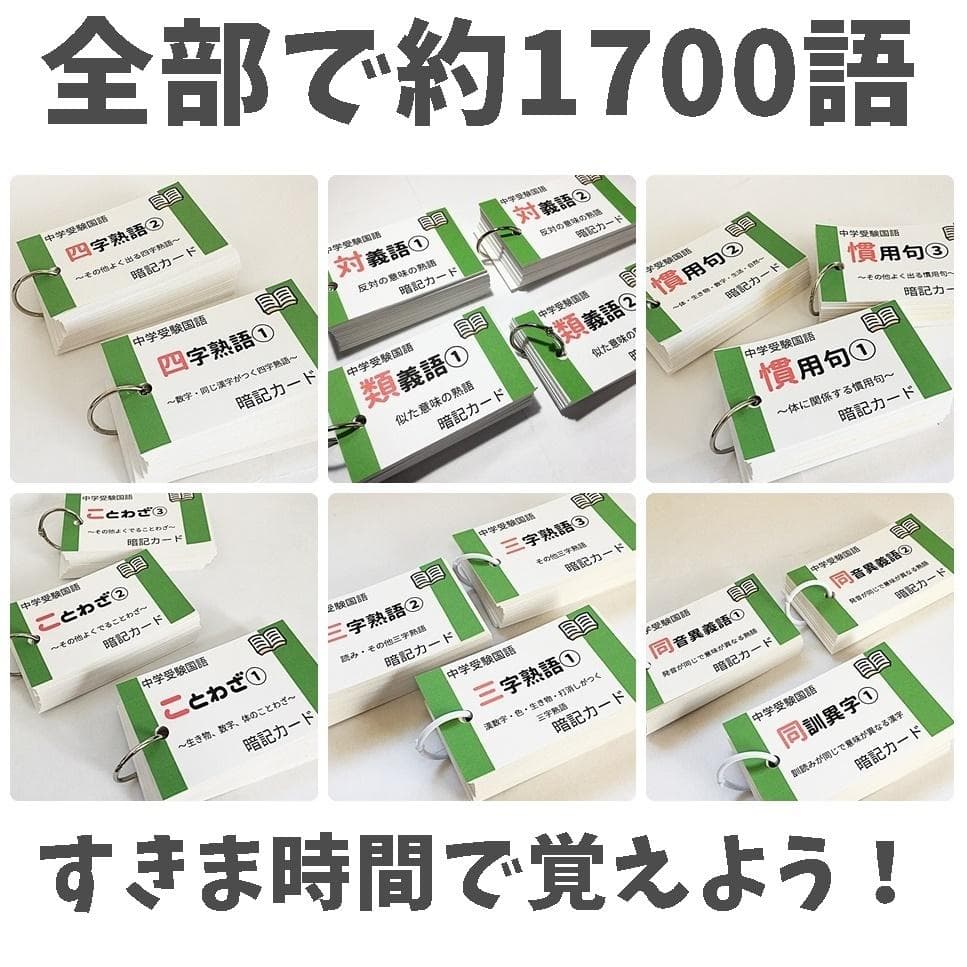 中学入試国語【069】受験に出る重要語句セット　サピックス　言葉ナビ上下対応