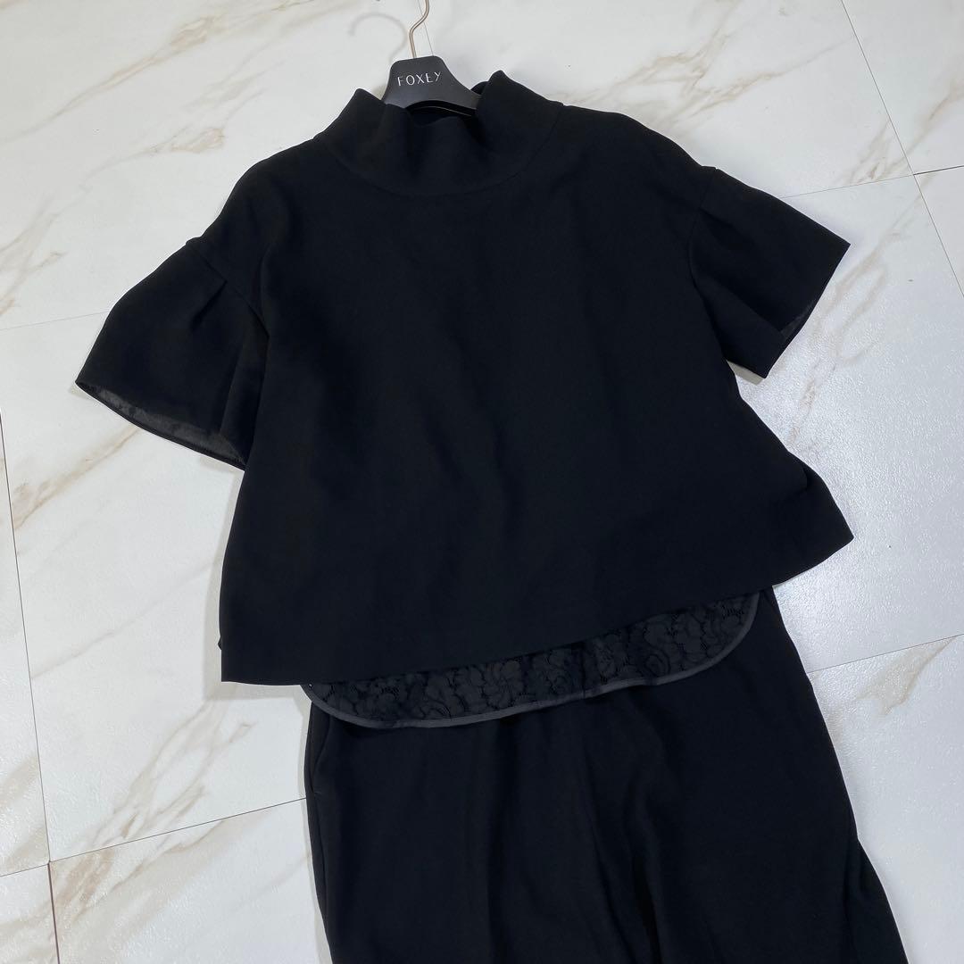 現行♡ミュベール 花柄レース ストレッチオールインワン 完売品