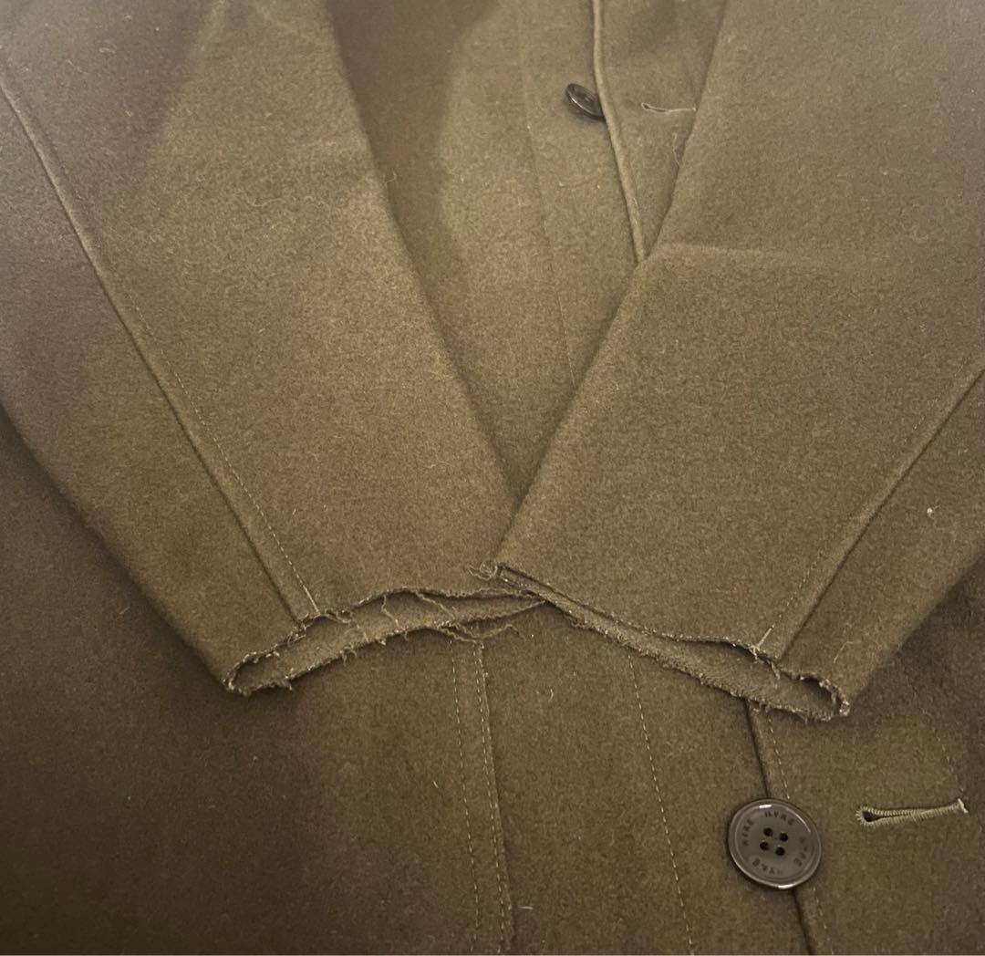 お値下＊HYKE HOODED WORK コート　メルトンコート　カーキ　1 S
