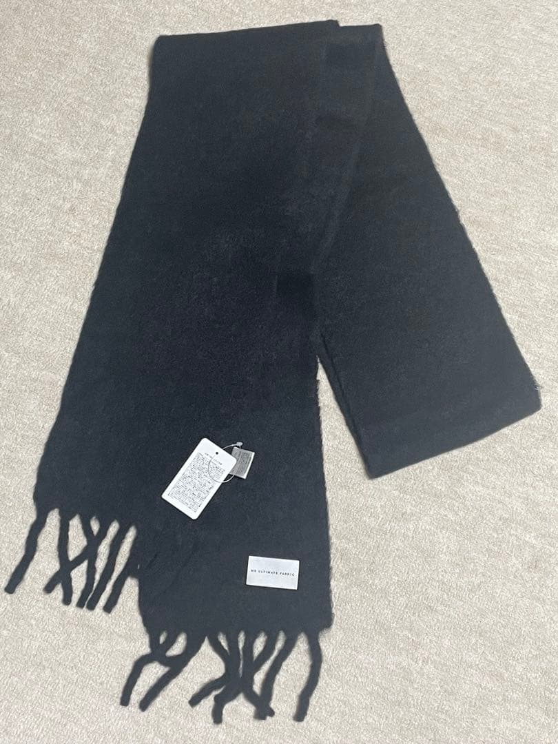 MB ULTIMATE FABRIC アルパカロングマフラー　ブラック