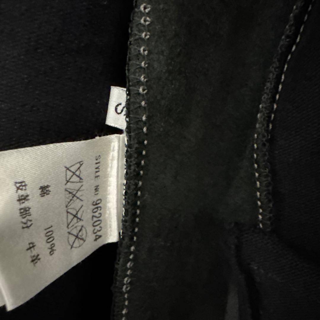 Incarnation カーフレザー切替　ジャケット　オーバーロックステッチ