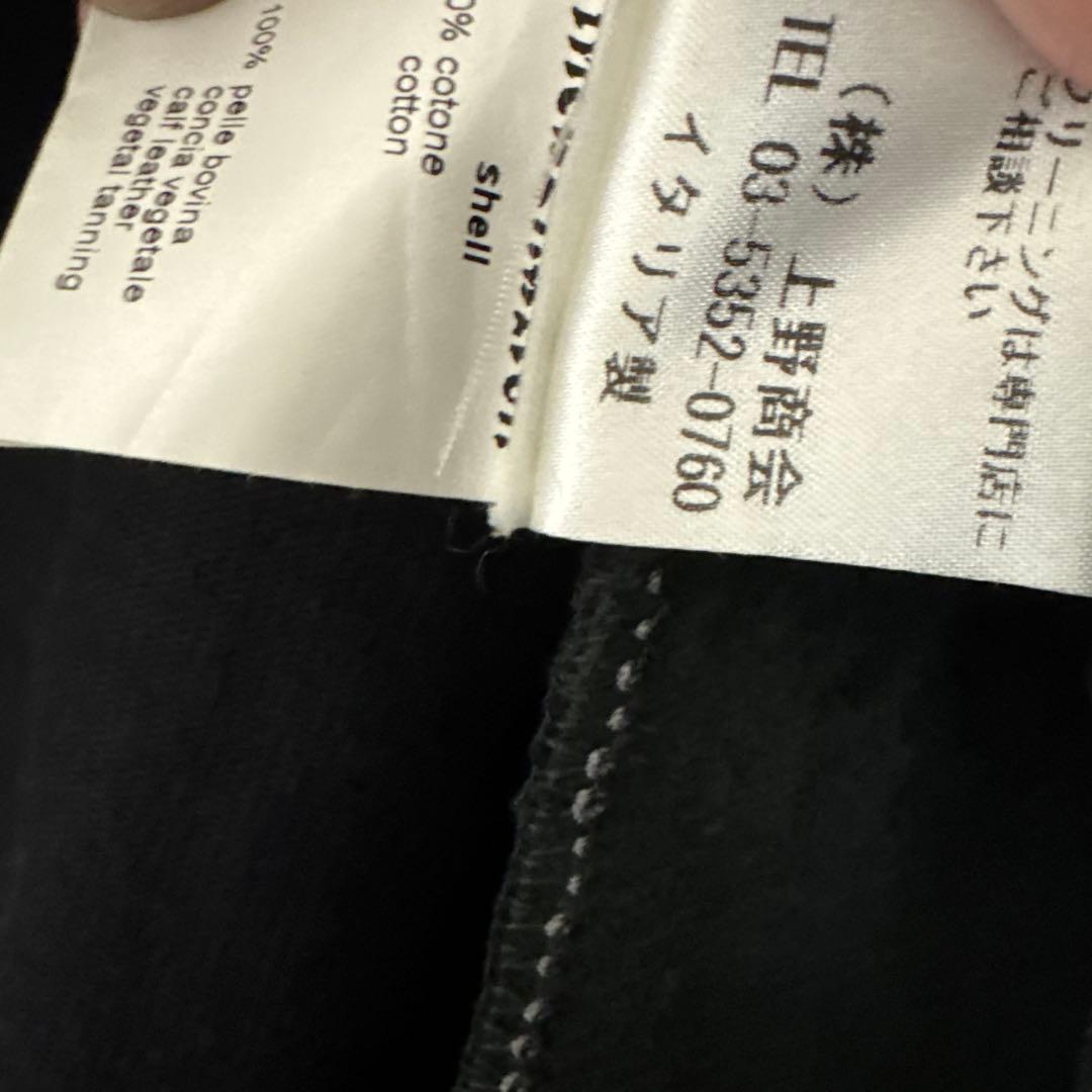 Incarnation カーフレザー切替　ジャケット　オーバーロックステッチ