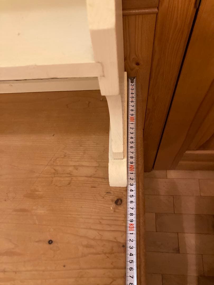 カントリー風木製棚付きテーブル幅105cm(上部：飾り棚) 上下セット販売です。