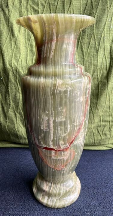 オニックス花瓶 オニキス 飾り壺 大理石 壺