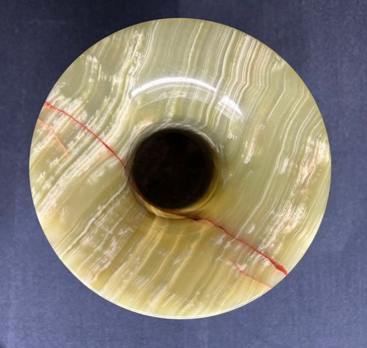 オニックス花瓶 オニキス 飾り壺 大理石 壺