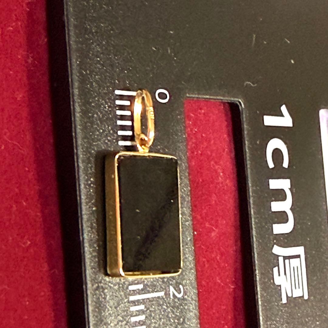 K18 オニキス ペンダントトップ