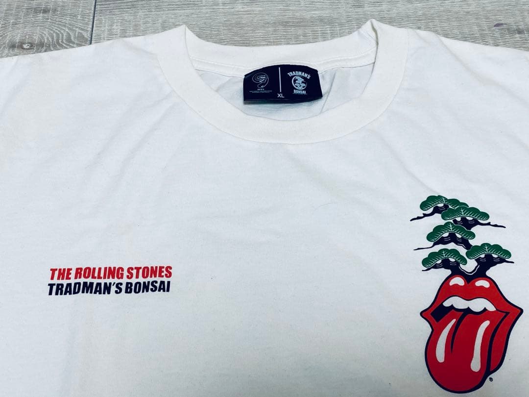 TRADMAN’S BONSAI ローリングストーンズ TシャツXL/ホワイト