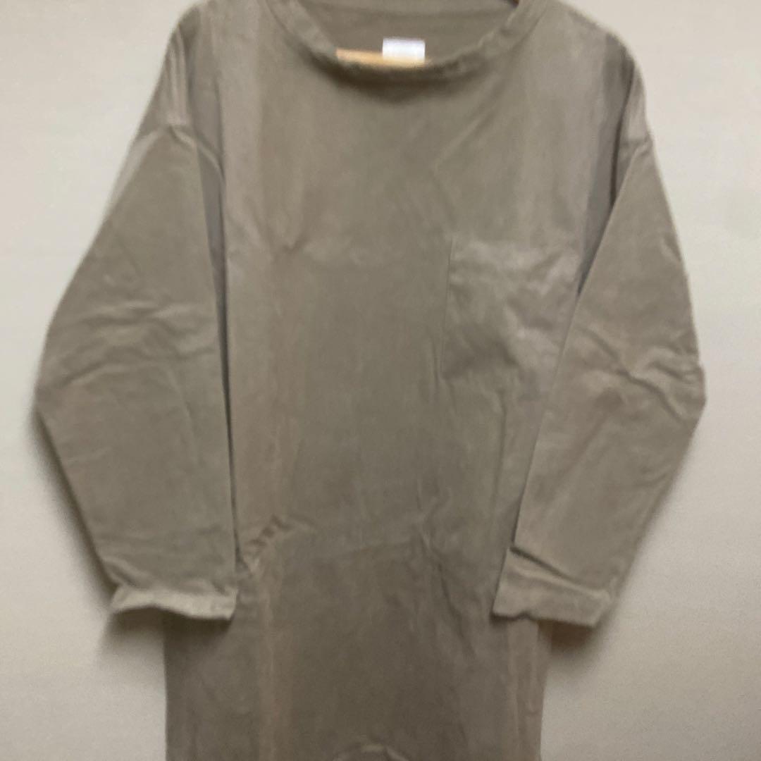 ワンピース TOUJOURS Long Sleeve Big T-Shirt Dress