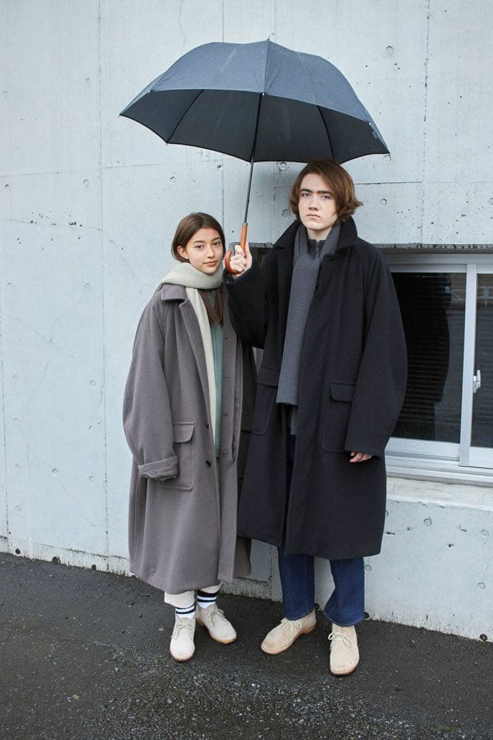 ジャケット・アウター EVCON / WOOL STAIN COLLAR COAT