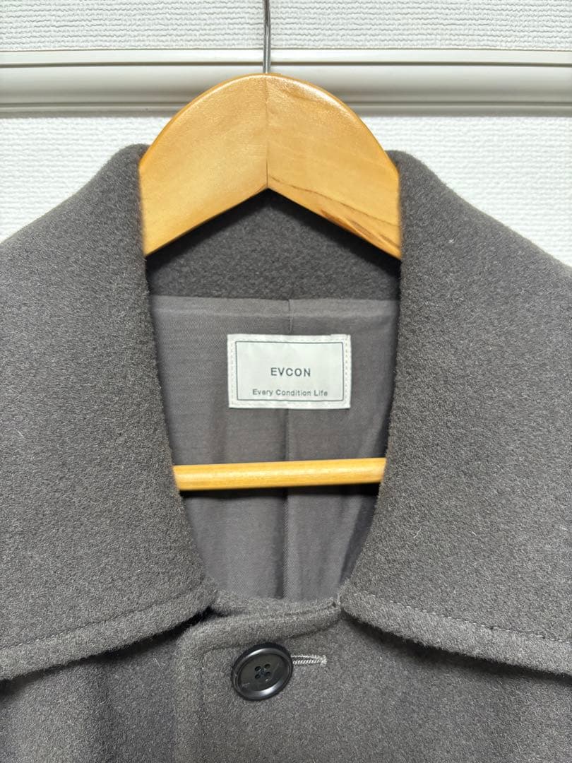 ジャケット・アウター EVCON / WOOL STAIN COLLAR COAT