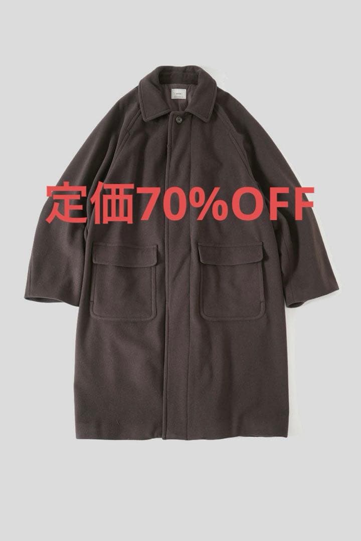 ジャケット・アウター EVCON / WOOL STAIN COLLAR COAT