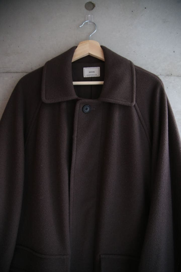 ジャケット・アウター EVCON / WOOL STAIN COLLAR COAT