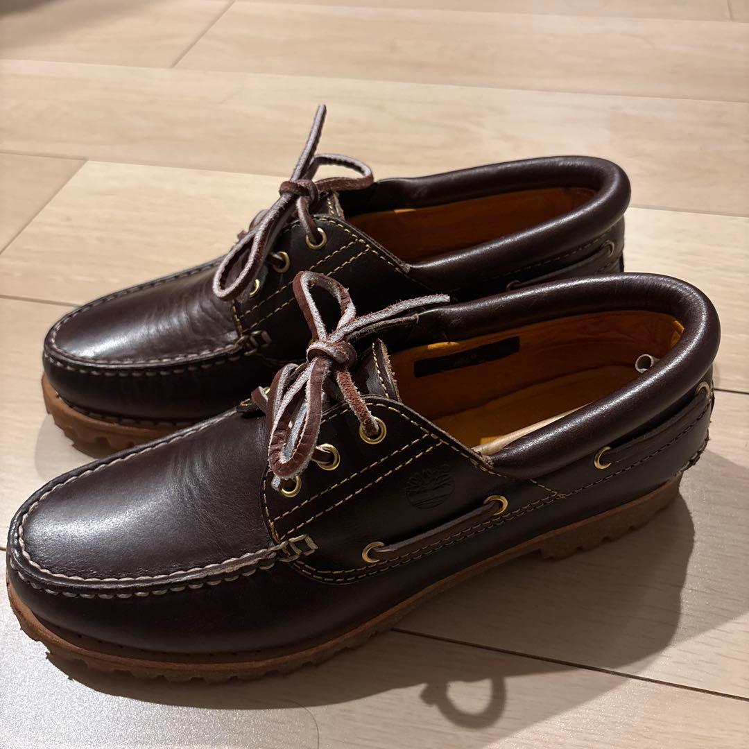 【新品】【未使用】26cm ティンバーランド 3eye モカシン ワイズM 茶