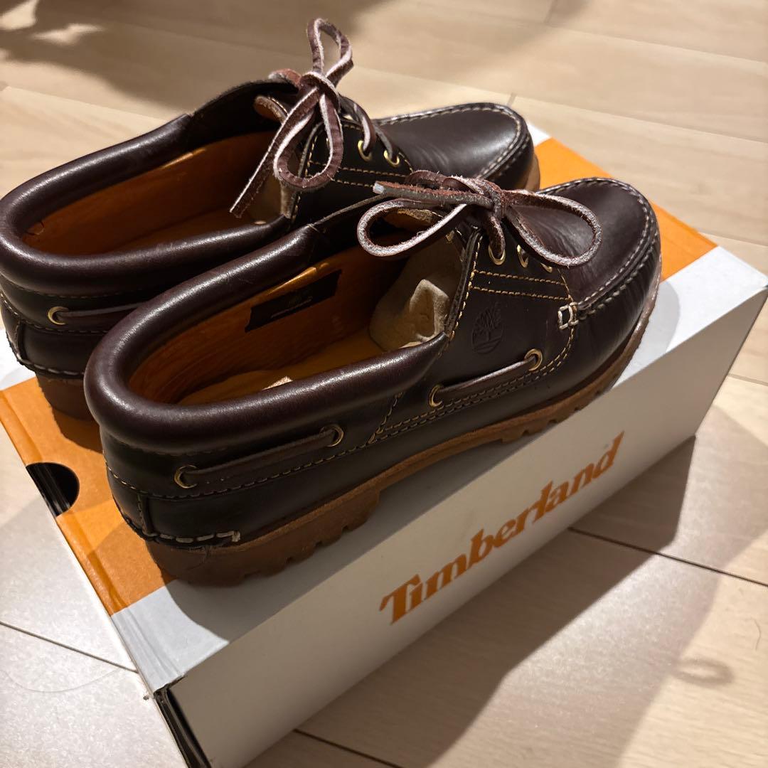 【新品】【未使用】26cm ティンバーランド 3eye モカシン ワイズM 茶