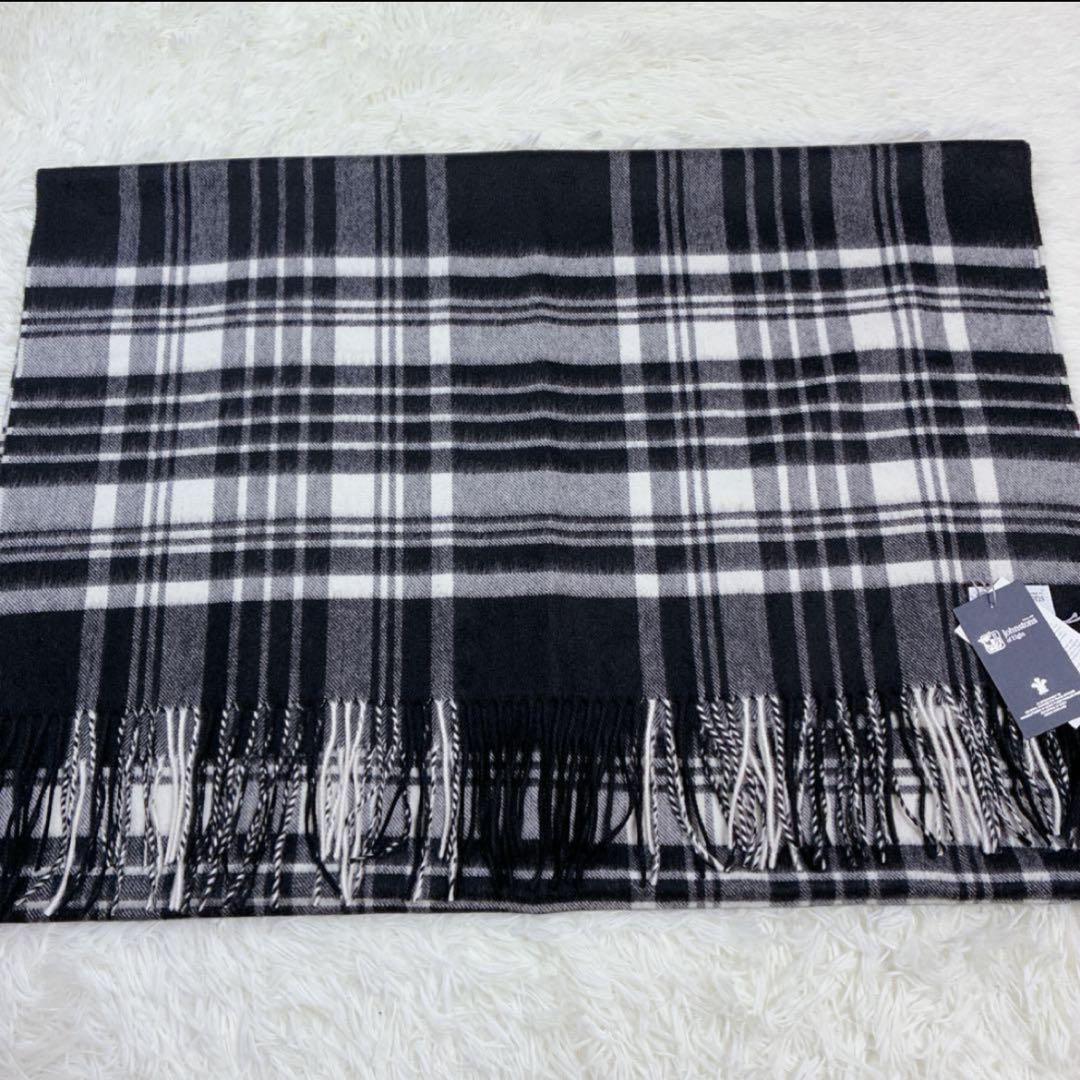 最終価格！！ 新品タグ付✨ ジョンストンズ 大判 ストール カシミヤ100%